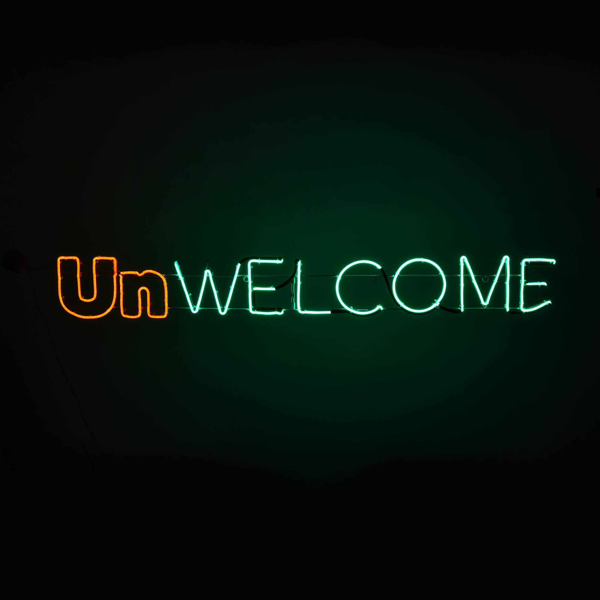 50" Halloween Unwelcome Neon Style Sign